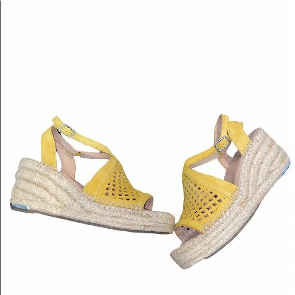 Franco Sarto espadrilles sandals size 7 1/2 leather - Picture 1 of 7